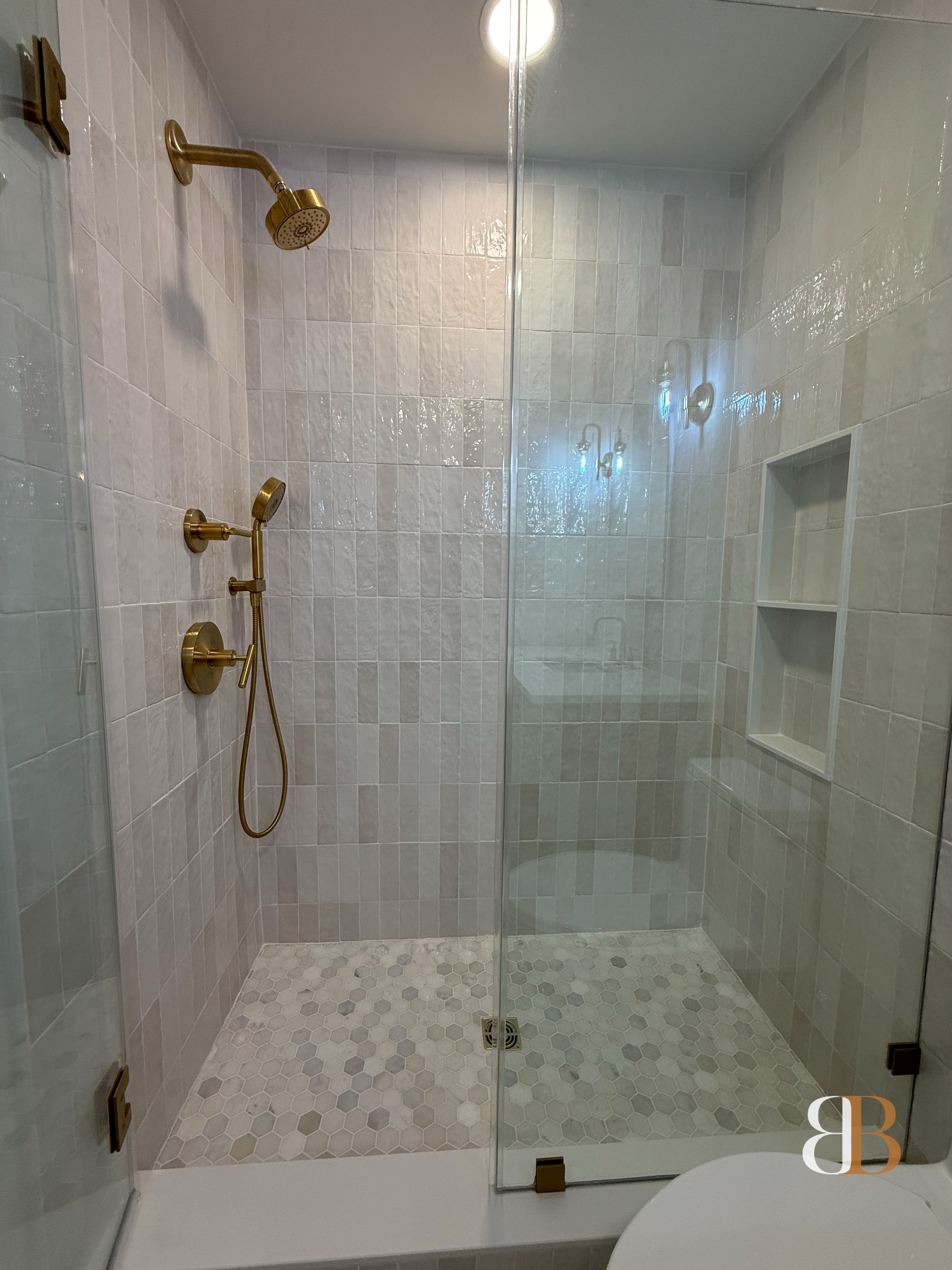 Transitional bathroom remodel in Ambler by B&B Associates Creations — photo 14